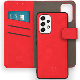 iMoshion Hoesje Geschikt voor Samsung Galaxy A53 Hoesje Met Pasjeshouder - iMoshion Uitneembare 2-in-1 Luxe Bookcase - Rood