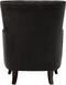 VIBORG - Chesterfield fauteuil - Zwart - Fluweel
