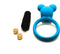 Vibrerende cockring waterdicht met clitoris stimulator - blauw