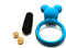 Vibrerende cockring waterdicht met clitoris stimulator - blauw