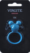 Vibrerende cockring waterdicht met clitoris stimulator - blauw