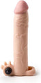 Vibrerende Penis Sleeve die echt aanvoelt - 19 cm - beige