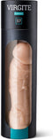 Vibrerende penis sleeve die echt aanvoelt - 21 cm - beige