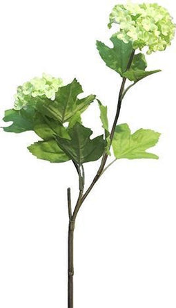 Viburnum Roseum x2 green 50 cm kunstbloem Nova Nature