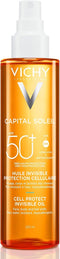 Vichy Capital Soleil Onzichtbare oliespray SPF50+ - Droge en waterbestendige formule - Met vitamine E en squalaan - 200ml
