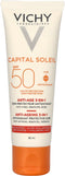 Vichy Capital Soleil SPF50 3-in-1 Anti-Aging Antioxidante Zonbescherming - Gelaat 50ml