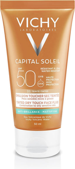 Vichy Capital Soleil SPF50 BB Crème Zonbescherming Gemengde tot Vette Huid - Gelaat 50ml