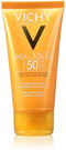 Vichy Capital Soleil SPF50+ Fluweelachtige Zonnecrème Normale tot Droge Huid - Gelaat 50ml