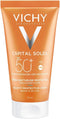 Vichy Capital Soleil SPF50+ Fluweelachtige Zonnecrème Normale tot Droge Huid - Gelaat 50ml