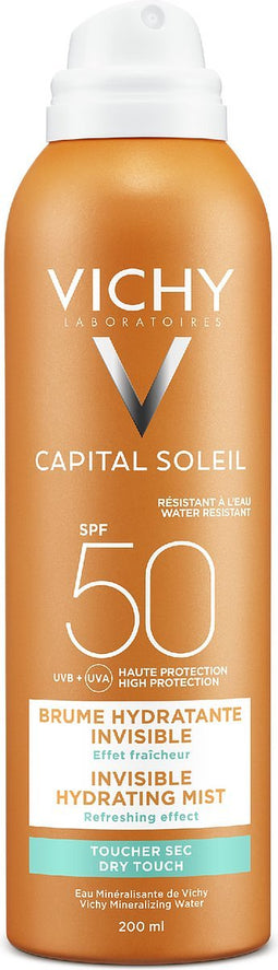Vichy Capital Soleil SPF50 Onzichtbare Hydraterende Zonnemist - Lichaam 200ml