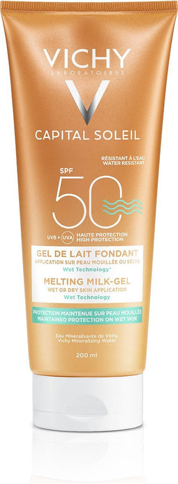 Vichy Capital Soleil SPF50+ Ultrasmeltende Melkgel Zonbescherming - Lichaam 200ml
