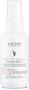 Vichy Capital Soleil UV-Age Daily SPF50+ - Zonnefluide Dagelijkse Bescherming - Gezicht - Niacinamide (Vitamine B3) en Peptiden - 40ml