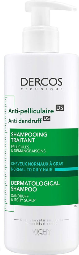 Vichy Dercos Technique Anti-Roos DS Shampoo - Normaal tot Vet haar - 390ml
