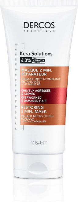 Vichy Dercos Technique Herstellend Masker - Beschadigd Haar - Verrijkt met Herstellende Vitamine B5 - 200 ml