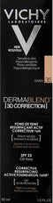 Vichy Dermablend 3D correctie foundation nr35 30ml voor een vette en onzuivere huid