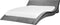 VICHY - Futon tweepersoonsbed - Grijs - 180 x 200 cm - Fluweel