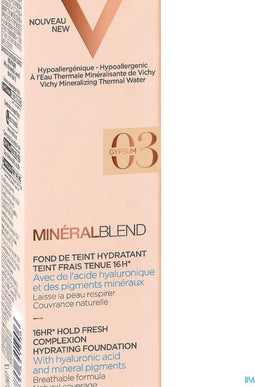 Vichy Minéralblend Hydraterende Foundation voor een Frisse en Stralende Teint - Gypsum 03