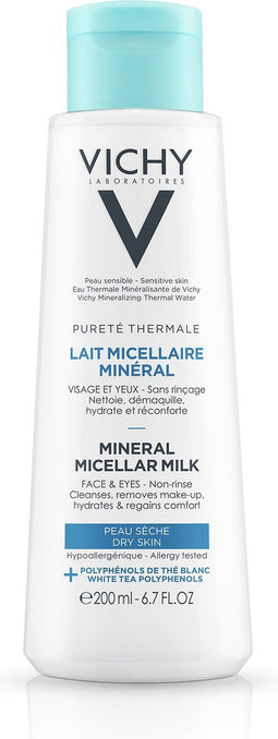 Vichy Pureté Thermale Micellaire Reinigingsmelk droge huid 200ml