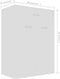 vidaXL - Schoenenkast - 60x35x84 - cm - bewerkt - hout - hoogglans - wit