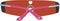Victoria's Secret PK0008 0016F - Zonnebril - Zilverkleurig/Rood - 63 mm