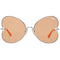 Victoria's Secret PK0012 5916F - Zonnebril - Zilverkleurig/Oranje - 59 mm