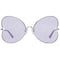Victoria's Secret PK0012 5916Z - Zonnebril - Zilverkleurig/Paars - 59 mm