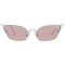 Victoria's Secret PK0016 5525Z - Zonnebril - Witkleurig/Roze - 55 mm
