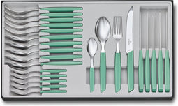 Victorinox Bestekset Swiss Modern - 24-delig - Pastel Groen - RVS/PP