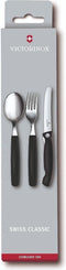 Victorinox Swiss Classic 3-delige Bestekset - Zwart - RVS
