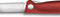 Victorinox Swiss Classic tomatenmes inklapbaar - 11cm - kartel - rood