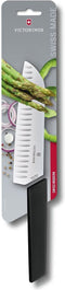Victorinox Swiss Modern Santokumes 17cm - Kuiltjes - Zwart
