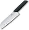 Victorinox Swiss Modern Santokumes 17cm - Kuiltjes - Zwart