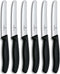 Victorinox Tafelmes 6 stuks zwart krom heft