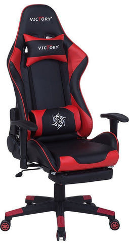 VICTORY - Gamestoel - Rood/ Zwart - Kunstleer