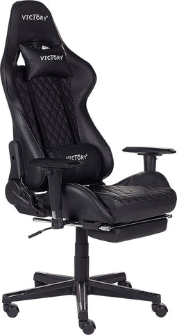 VICTORY - Gamestoel - Zwart - Kunstleer