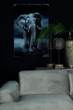 PTMD Derron Beeld Skelet - 21 x 8 x 54 cm - Cement - Bruin