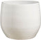 Mica Decorations Bloempot Matteo - 38x38x32 cm - Terracotta - Wit
