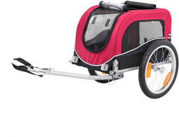 Trixie Hondenfietskar - L - Max. 30 kg - 80x75x86 cm - Zwart Rood