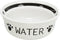 Trixie drinkbak hond water keramiek wit / zwart 2,6 ltr 25 cm