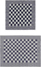 vidaXL - 10-delige - Keukendoekenset - katoen - blauw - en - wit
