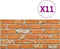 vidaXL - 10 - st - Wandpanelen - 3D - lichtbruine - baksteen - EPS