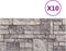 vidaXL - 10 - st - Wandpanelen - 3D - lichtgrijze - baksteen - EPS