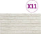 vidaXL - 10 - st - Wandpanelen - 3D - witte - baksteen - EPS