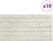 vidaXL - 10 - st - Wandpanelen - 3D - witte - baksteen - EPS