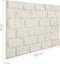 vidaXL - 10 - st - Wandpanelen - 3D - witte - baksteen - EPS