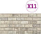 vidaXL - 10 - st - Wandpanelen - 3D - zandkleurige - baksteen - EPS