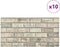 vidaXL - 10 - st - Wandpanelen - 3D - zandkleurige - baksteen - EPS