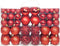 vidaXL - 100-delige - Kerstballenset - 3/4/6 - cm - rood
