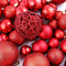vidaXL - 100-delige - Kerstballenset - 3/4/6 - cm - rood