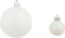 vidaXL - 100-delige - Kerstballenset - 3/4/6 - cm - wit/grijs